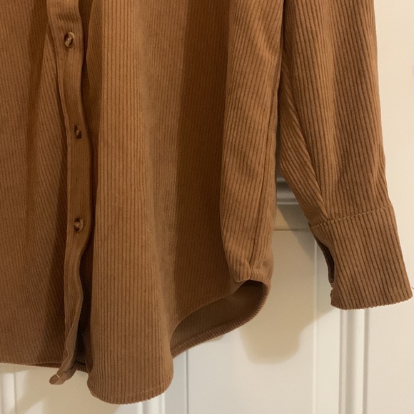 Corduroy button front shacket - Picture 3 of 8